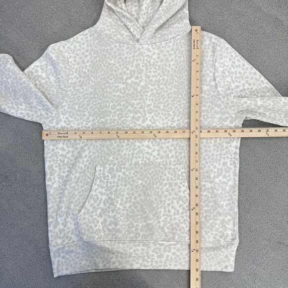 Ragdoll LA Stone Leopard Print Oversized Hoodie Leggings Set Ivory Tan Large - Picture 10 of 14